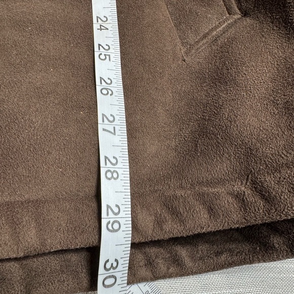 PIERRE CARDIN coat brown pockets inside and out adj. sleeve & waist zipper large - Picture 8 of 10